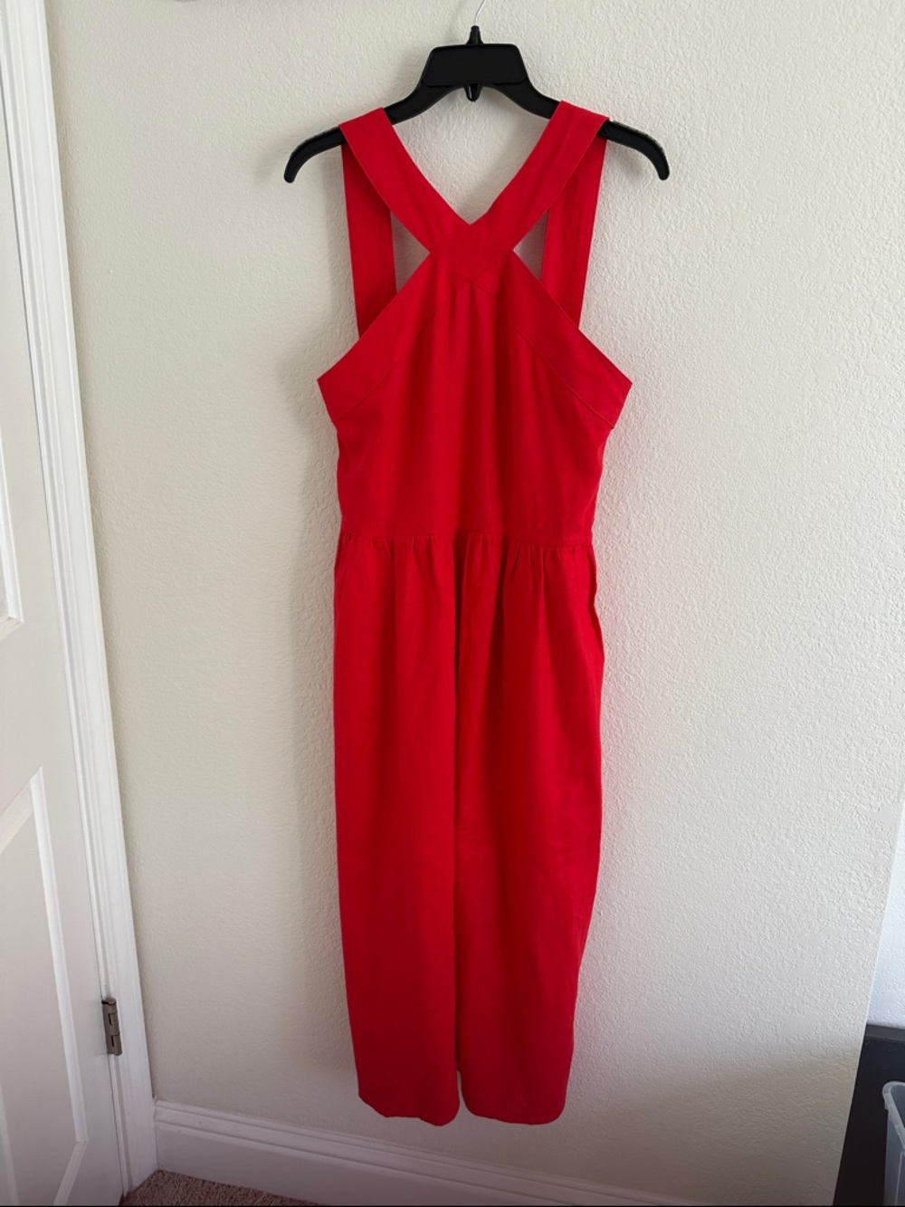 A New Day Red Halter Midi length dress